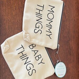 Pearhead Beige Canvas Pouch Duo